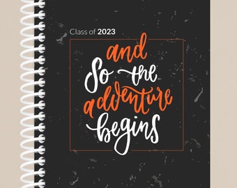 Personalized 2023 Graduation Gift / The Adventure Begins - Orange