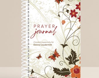 Journal Notebook / Prayer Journal Personalized - ModernButterflies Serenity Prayer/