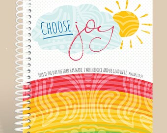 Prayer Journal / Choose Joy /  Notebook / Personalized Notebook / Prayer Notebook / Psalm 118