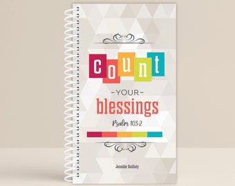 Prayer Journal / Count Your Blessings / Personalized Notebook / Personalized Journal / Christian Gift