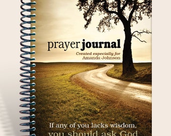 Personalized notebook / Prayer Journal - Wisdom Tree - James 1:5