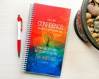 Gepersonaliseerde gebedsdagboek: hij hoort ons, schrifttekst