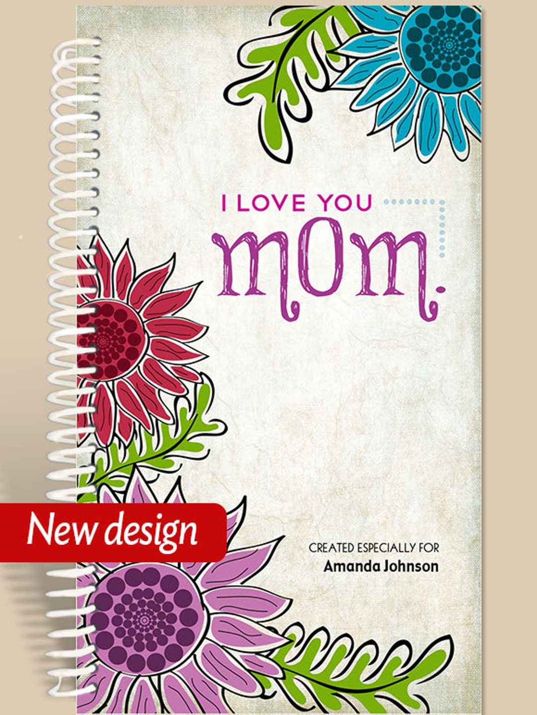 Mom Notebook Design Personalized Floral Mom Notebook: Prayer Journal - Etsy