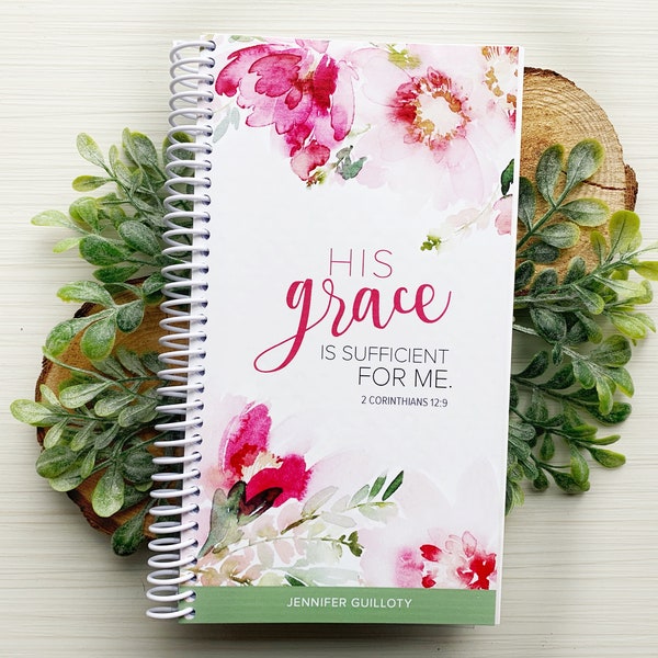 Prayer Journal His Grace Personalized / His Grace is sufficient for me / Personalized Journal