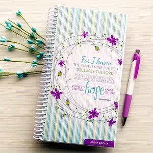 Prayer Journal / Simplicity Bloom / Prayer Journal / Prayer Notebook / Jeremiah 29:11 image 1