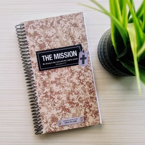 Journal for Men Desert Camo / Military Gift / Personalized Prayer Journal / Gift for Soldier