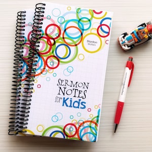 Notas de sermones para niños / Notas de adoración para niños / Cuaderno para niños / Diario para niños