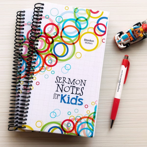 Sermon Notes for Kids / Worship Notes for Kids / Children's notebook / Kids journal