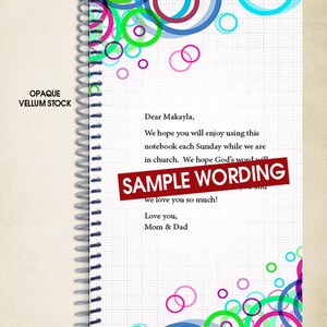 Personalized Sermon Notes Notebook for Girls: Worship Journal - Etsy