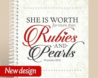 Christian Journal / Proverbs 31 Rubies & Pearls - Proverbs 31 - Prayer Journal