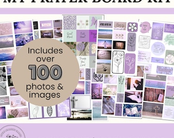 Prayer Board | Prayer Board Kit Printable | Christian Prayer Board | Printable Prayer Boards | Prayer Board Christian | Vision Board Kit