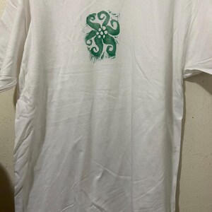 cosmic flower 2 white t shirt