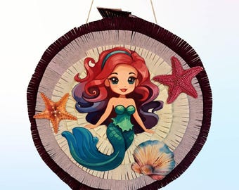 Handmade Mermaid Piñata | Under the Sea Party Decoration