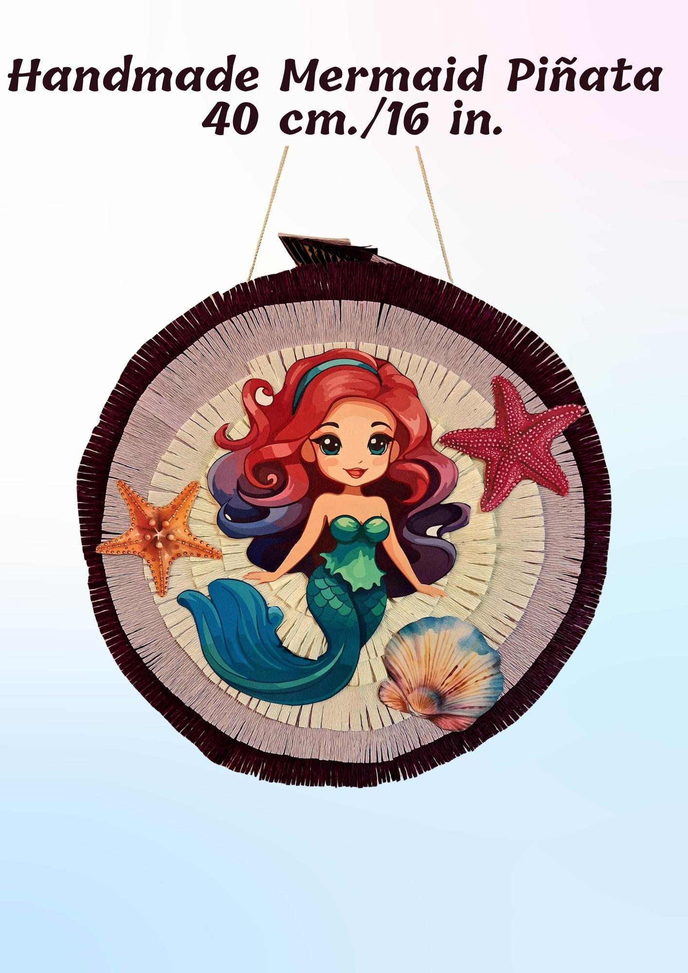 Idée décoration gâteau anniversaire fait maison : toppers sirene