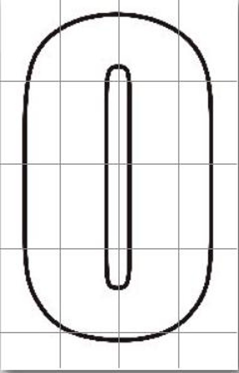 Giant Number 0 Stencil Template - Printable Large Number for Crafts ...