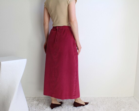 Vintage 1980s Pink Skirt Corduroy Womens Small - image 4