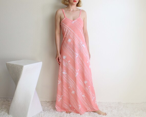Vintage Nightgown 1970s Womens Sleepwear XS
