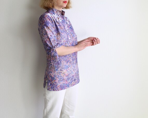 Vintage 1970s Blouse Womens Top Small - image 3