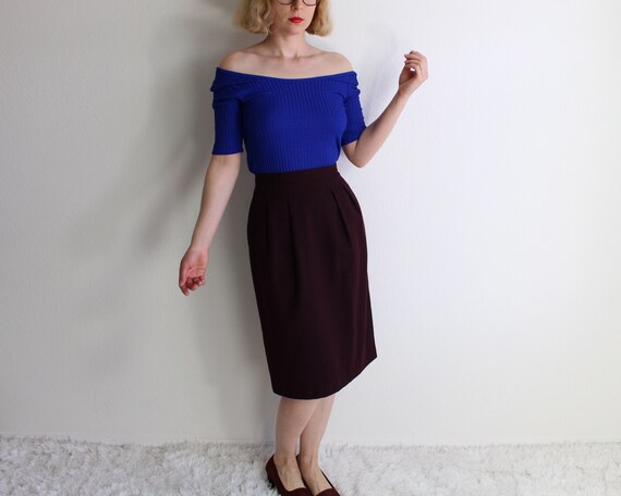 Vintage 1980s Skirt Southwest Pleated Womens Small Long