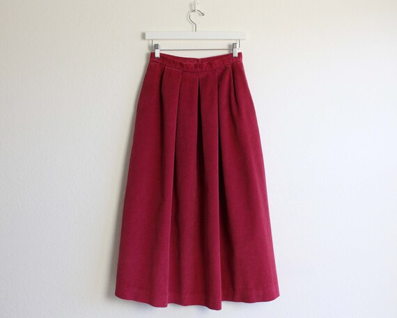 Vintage 1980s Pink Skirt Corduroy Womens Small - image 6