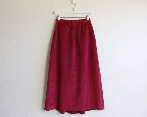 Vintage 1980s Pink Skirt Corduroy Womens Small - image 8