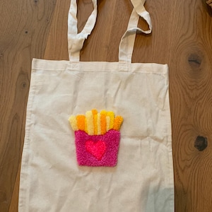 Sacola de juta feita à mão - Batatas fritas