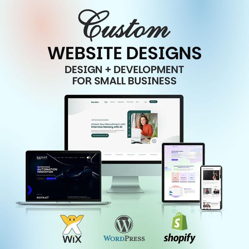 Custom Website Design Service | Modern Responsive Development for Small ...