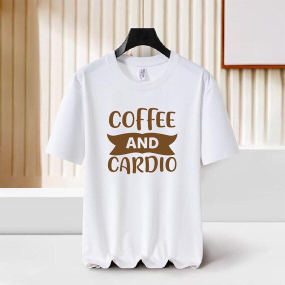 Coffee and Cardio Svg, Fitness Coffee Png, Gym Caffeine Jpg