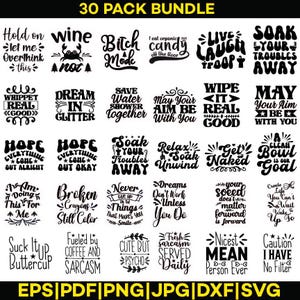 Sarcastic SVG Bundle, Funny quotes Png , Sarcasm Jpg, Sarcastic Vibes Eps, Sarcastic Saying pdf, Digital Design dxf