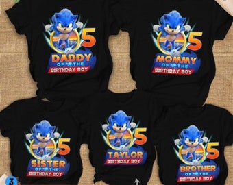 Sonic family birthday shirts Clearance