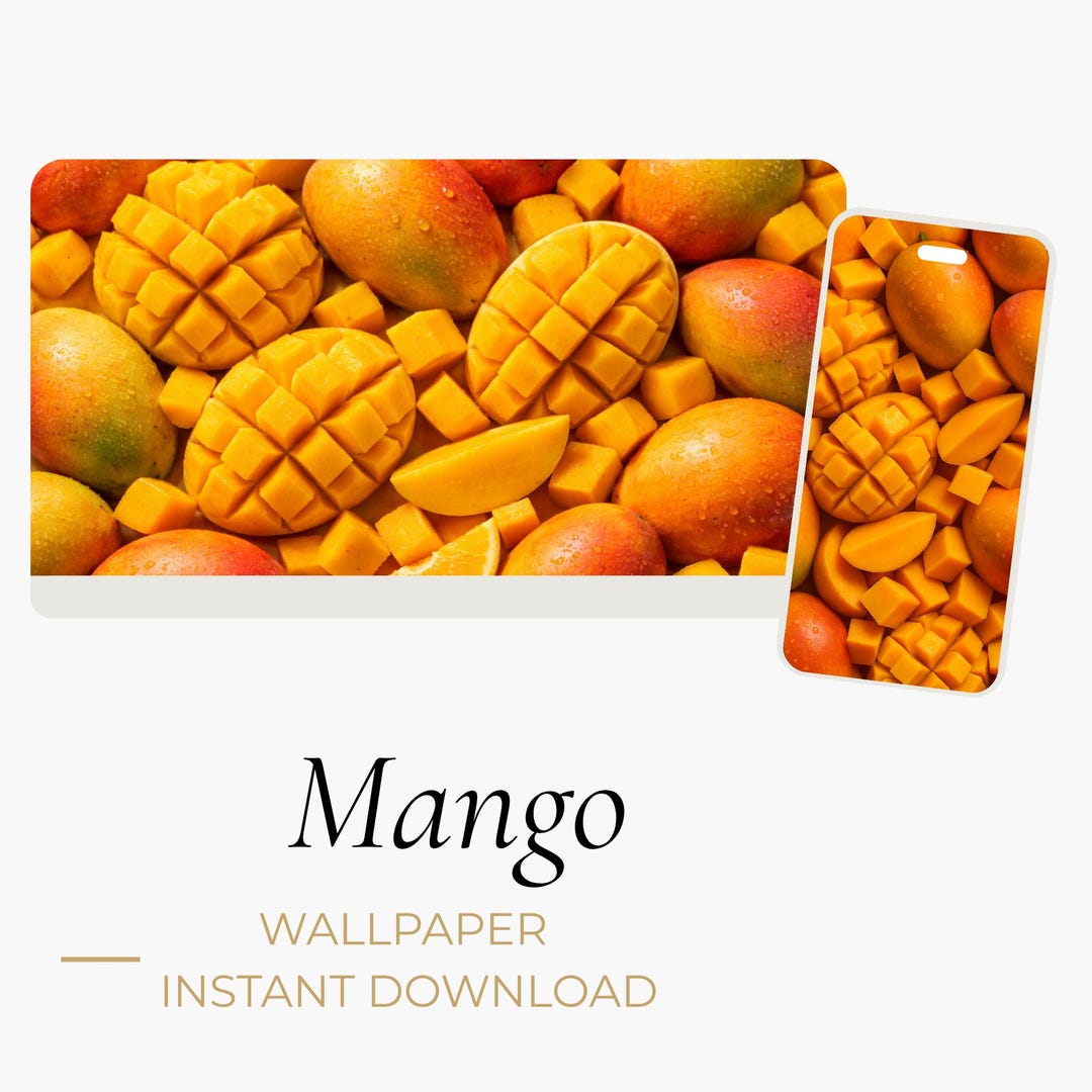 Mango Computer Backgrounds Mango Wallpaper 4K Minimalist Fruit Wallpaper Desktop Laptop Phone ...