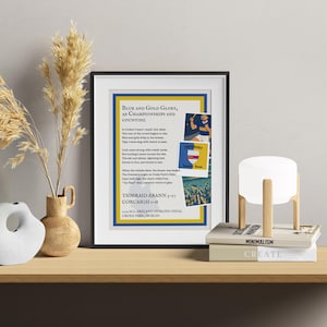 Tipperary Hurling Champions 2025 Poster – All-Ireland GAA Victory Poem Print, Irish Sports Wall Art, Tipp Supporter Gift, Hurling Final