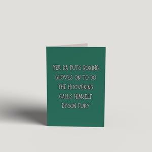 Funny Irish Humour Birthday Card: Handmade Greeting Card