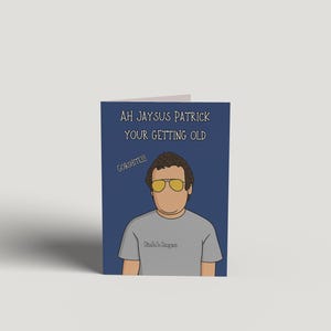 Funny Irish Humour Birthday Card: Handmade Greeting Card with Personalisation