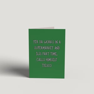 Funny Irish Humour Birthday Card: Handmade Greeting Card