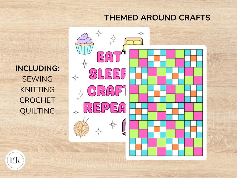 Crafty Colouring Pages: Printable for Knitters, Crocheters and Crafters ...