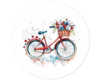Floral Bicycle Sticker, Vibrant Bike Art, Laptop Decal