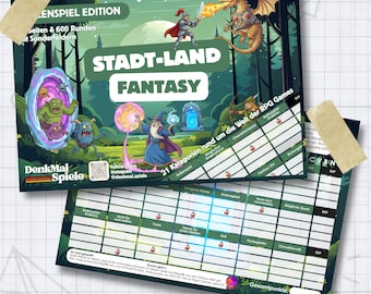 Fantasía urbana | Edición de juego de rol urbano | RPG | Juegos de lápiz y papel | Idea de regalo para gamers | Juegos de fiesta