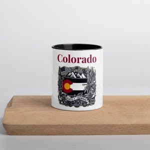 Colorado State Mug | Mountain Flag Vintage Coffee Cup