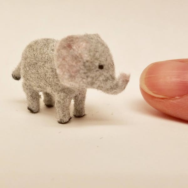 Tiny Elephant for the Dollhouse