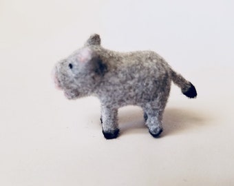 Tiny Hippo for the Dollhouse