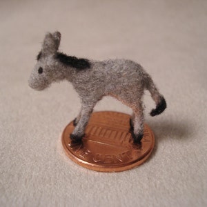 Tiny Donkey for the Dollhouse