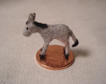 Tiny Donkey for the Dollhouse