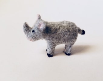 Tiny Rhino for the Dollhouse