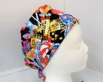 Scrub Cap Candy Fabric Novelty Pritnt Skull Cap