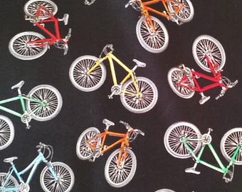 Bicycle Fabric Cotton Material Tossed Bicycles Timeless Treasures