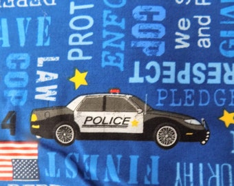 Timeless Treasures Police Fabric Cop Officer American Heroes Fabric 100% Cotton Fabric Quilting Supply Sewing Supply