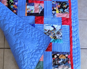 I Spy Quilt: Handmade Patchwork Child's Blanket Crafted in the USA