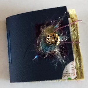 Handmade Junk Journal: Small Recycled Paper Scrapbook