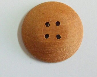 Wood Buttons Handmade 1 Inch Buttons Mahogany Wood Buttons Round Buttons Sewing Supplies Knitting Supply Craft Supply Gift for Knitter